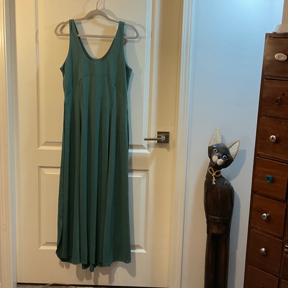 U Neck Flowy Maxi Casual Tank Dress